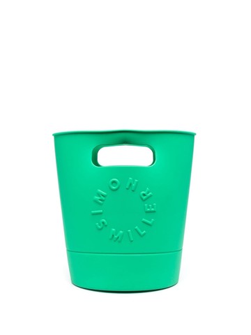 Simon Miller - debossed logo bucket bag - women - Silicone - One Size - Green