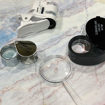 「周邊」 泰國 佛牌 40倍 放大鏡 顯微鏡 🔍40x-25mm/ 30x-21mm  led燈 觀察 佛牌 細節