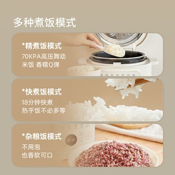 適盒無水料理多功能電壓力高壓鍋家用小型智能全自動排氣電飯煲3L