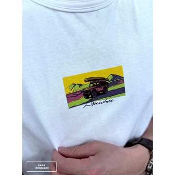 Nor.116 厚磅冒險之路短T-白《NOR8054116》