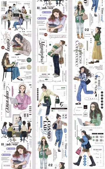 工作一刻   人物   PET 和紙膠帶