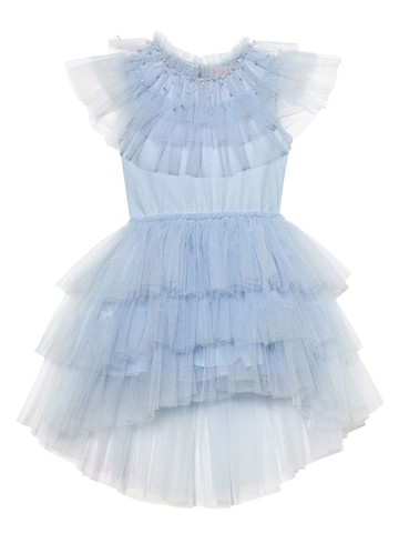 Tutu Du Monde - Watercolour tutu dress - kids - Cotton/Nylon - 8-9 - Blue
