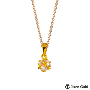 JoveGold漾金飾 親愛的你黃金墜子 送項鍊