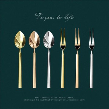 精致小勺子家用咖啡下午茶不銹鋼創意迷你吃布丁冰淇淋果凍甜品勺