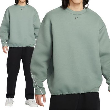 Nike As M Nk Tch Flc Crew 男款 黑色 大學T 寬鬆 運動 休閒 長袖 HV6538-364