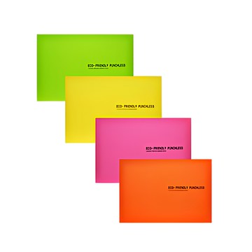 ECO Chungwoon A5環保活頁夾 無孔資料簿 顏色隨機  4本