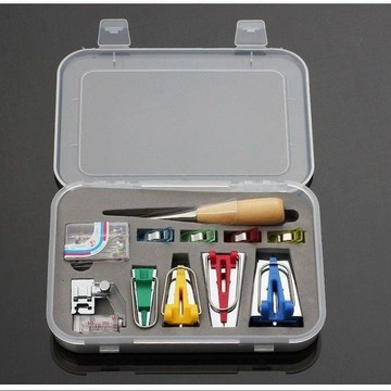 【兔子】家縫紉DIY拼布工具滾邊制帶包邊器 包布條制帶器卷邊拉筒套盒免運