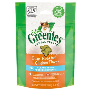 贈品【Greenies健綠】貓咪潔牙餅 濃郁烤雞 2.1oz_(請勿直接下單)