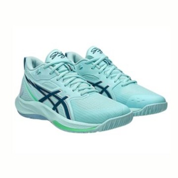 asics 亞瑟士 籃球鞋 女鞋 大童 運動鞋 包覆 緩震 SWIFTACE GS YUKI 水藍 1064A024-400