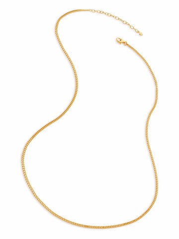 Monica Vinader - curb chain 18-20" necklace - women - 18kt Gold Plated Silver - One Size