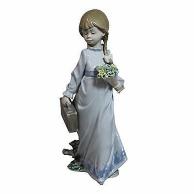 リヤドロ Lladro 7604 School Days 1988 Flores a La Maestra