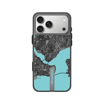 iPhone 17 Pro Max Clear (相機按鈕) 酷墨灰 - JOCR - Istanbul (Black Logo)