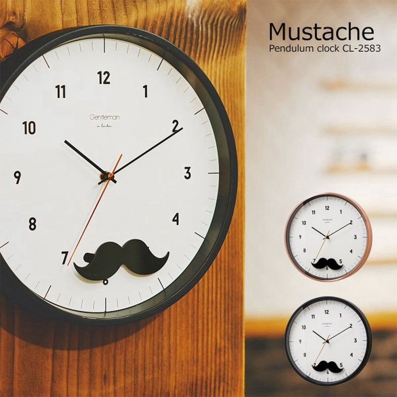 壁掛け時計 おしゃれ 時計 壁掛け 北欧 オシャレ Mustache マスタッシュ ひげ 髭 Cl 25 かわいい 着後レビューでクーポン 通販 Lineポイント最大0 5 Get Lineショッピング