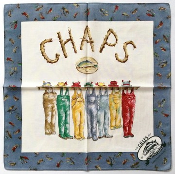 復古 Chaps Ralph Lauren 手帕 - 飛釣美學 (18 英吋)