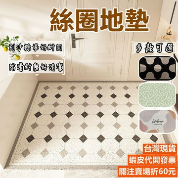 《易購商城》絲圈地墊 玄關地墊 門口地墊 大門地墊 刮泥地墊 防滑地墊 除塵地墊 腳踏墊 進門地墊 止滑墊 PVC地墊