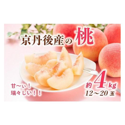 ふるさと納税 京都府 京丹後市 甘〜ぃ！ジューシー！！京丹後産 桃4kg（12〜20玉）(2024年7月中旬〜発送)