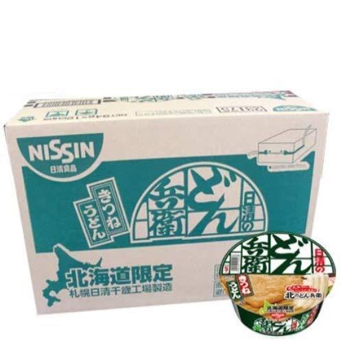 日清 カップ麺 うどん 北のどん兵衛 きつね うどん 即席カップめん NISSIN どん兵衛 きつねうどん 12食入 1ケース(1箱) 北海道限定 カ