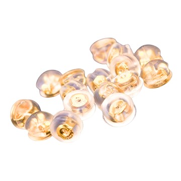 SOLARFRI 高級親膚抗敏防滑耳環塞耳堵 金色 2個  10組