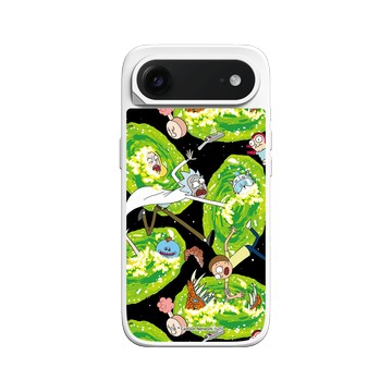 iPhone Air SolidX 白 - 瑞克和莫蒂 Rick and Morty - 太空傳送門