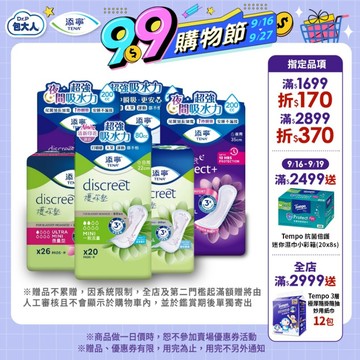 【TENA添寧】護妳墊（微量型 一般型 加強型 量多型 夜用型/箱購）漏尿墊 防漏尿用｜維達官方旗艦店