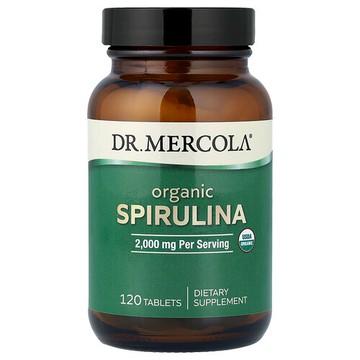 Dr. Mercola, 有機螺旋藻，2000 毫克，120 片（每片 500 毫克）