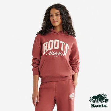 Roots女裝- ARCH 連帽上衣-紅色