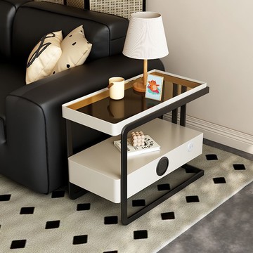 【含稅/可開票】邊櫃家用高級智能奢茶邊幾網茶幾沙發邊幾側邊可移動茶幾 快速出貨S