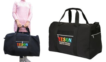 ~雪黛屋~YESON 旅行袋中容量主袋+外袋共五層固定拉桿MIT製超輕耐磨高單數細纖維防水尼龍提肩背附長背帶Y4022