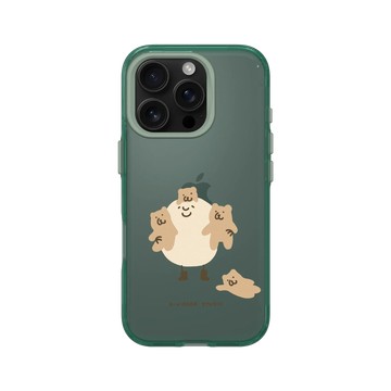iPhone 16 Pro Clear 憂墨綠 - 咻咻熊 XiuXiubear - 泥與小熊們