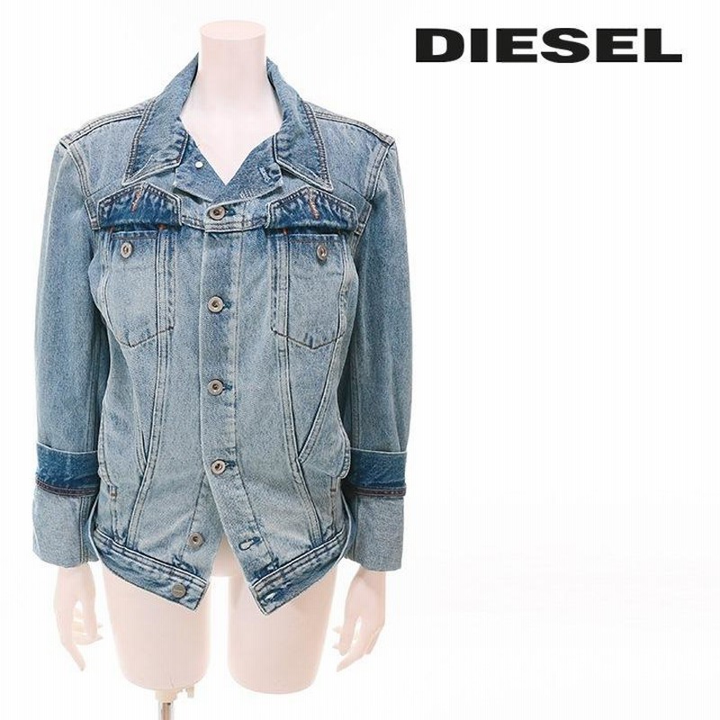 ディーゼル DIESEL デニムジャケット レディース ヴィンテージダメージ