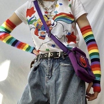 袖子短神器胳膊百搭長袖可愛護手臂針織半截袖口防寒手臂套保暖1入