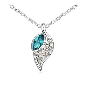 現貨+預購 925純銀項鍊水晶吊墜-古典氣質江南婉約情人節生日禮物女飾品6色73bb200【獨家進口】【米蘭精品】