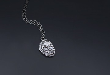 融化系列-不規則線條925銀項鍊