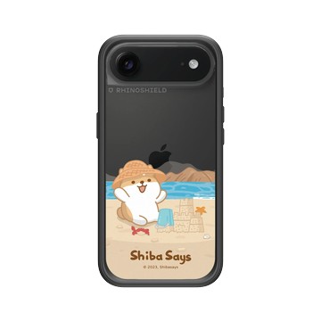 iPhone Air Mod NX -邊框背蓋組合 (相機按鈕) 黑 - 柴語錄 Shiba Says - 一起玩沙吧!
