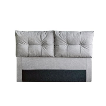 ASSARI-普萊斯貓抓皮床頭片-雙人5尺灰色