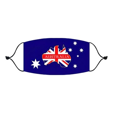MI MI LEO 國旗口罩 20 x 11.5cm 10入 1組  澳洲地形款