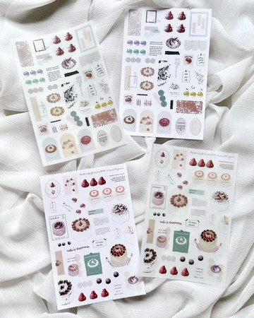 more-cake 轉印貼紙包 共2款 more-cake Print-On Sticker Pack