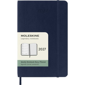 【MOLESKINE】2027 12M 週記手帳 / 軟皮 / 口袋型 / 寶藍