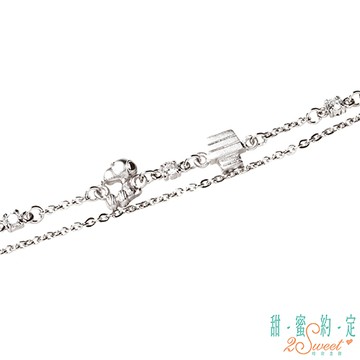 甜蜜約定2SWEET 溫暖小窩Snoopy純銀手鍊-雙鍊款