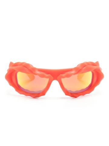 Ottolinger - twisted oversided-frame sunglasses - women - Acetate - One Size - Red