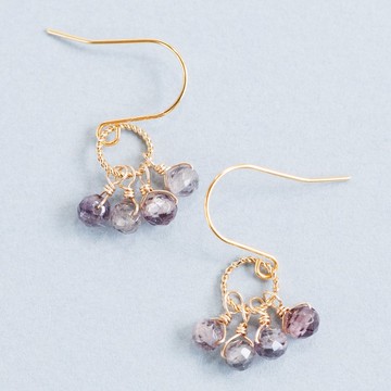 尖晶石 藍色 耳環 夾式耳環 耳環墜飾 四重奏系列 簡約