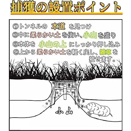 ONESORA モグラ捕獲 モグラ駆除 モグラクリップ モグラトラップ 地中埋め込み 設置簡単 モグラ撃退 撲滅に モグラ捕獲器 (2個セット)