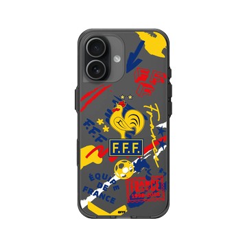 iPhone 17 Clear (相機按鈕) 酷墨灰 - FFF - Logo - Retro