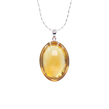 寶麗金珠寶-天然黃水晶墜子