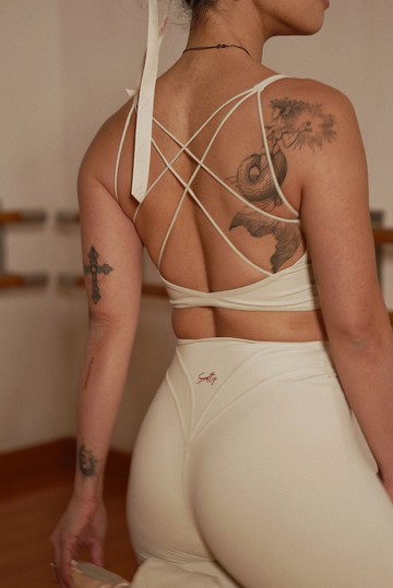 【美背】吊帶交叉運動背心/瑜珈服