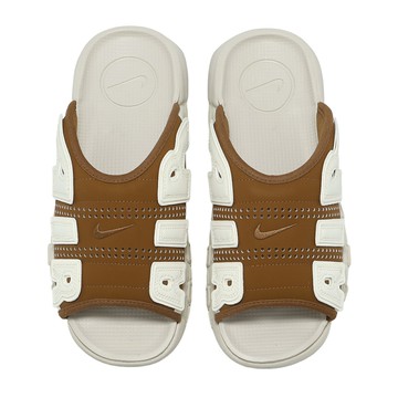 Nike 拖鞋 Air More Uptempo Slide 男鞋 女鞋 大AIR 駝色 棕 FQ8699-200