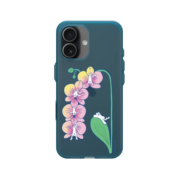 iPhone 17 Clear (相機按鈕) 夜幕藍 - Jin Young Choi - 蘭花貓