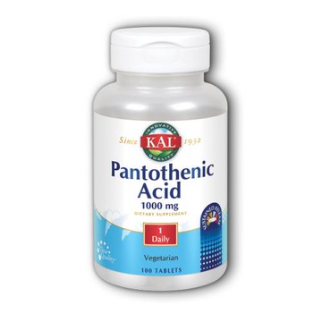 Pantothenic Acid 100 Tabs by Kal