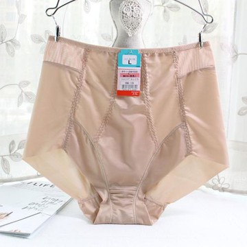 出口日本束腰收腹提臀包臀冰絲塑身無痕純棉襠女士平角運動內褲