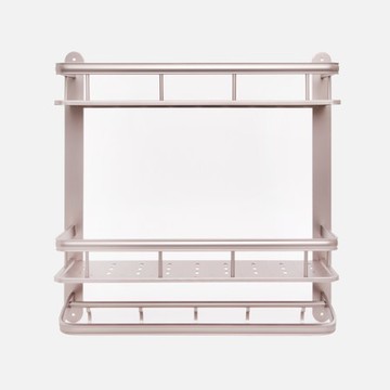 無鋁倫比精緻雙層置物架 槍灰色